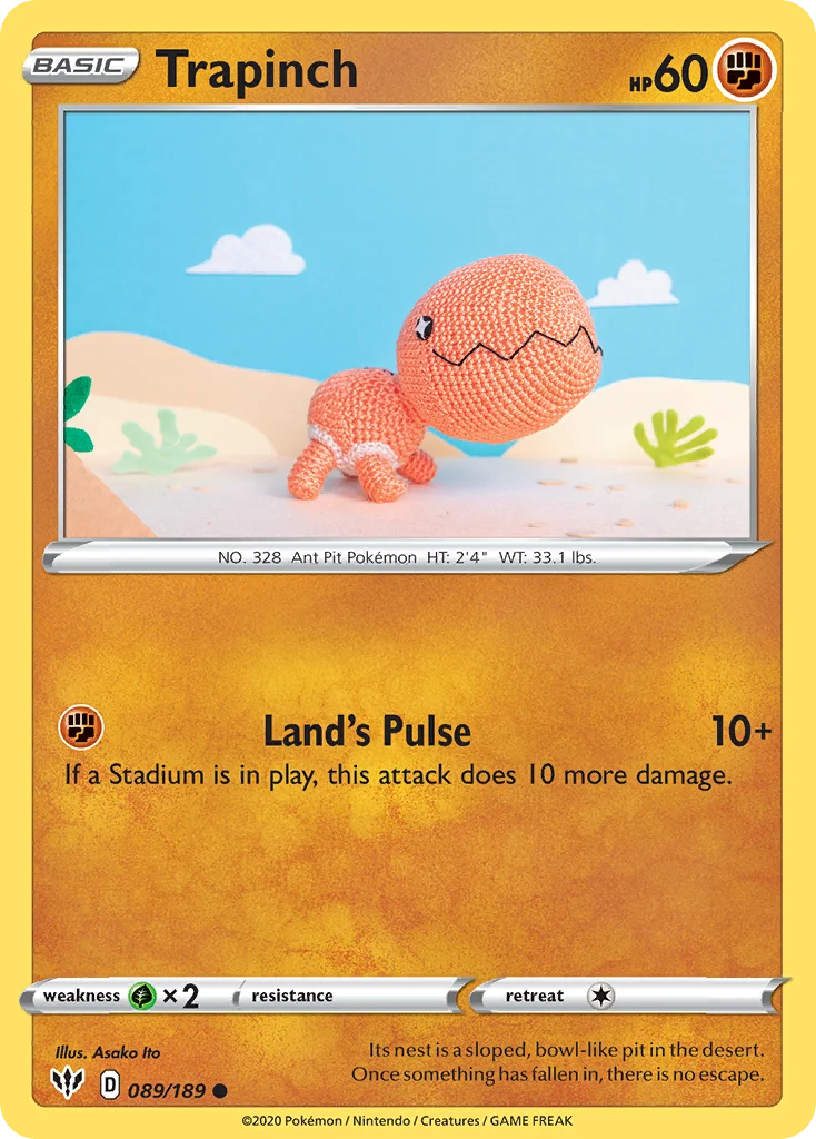 Trapinch Pokemon card