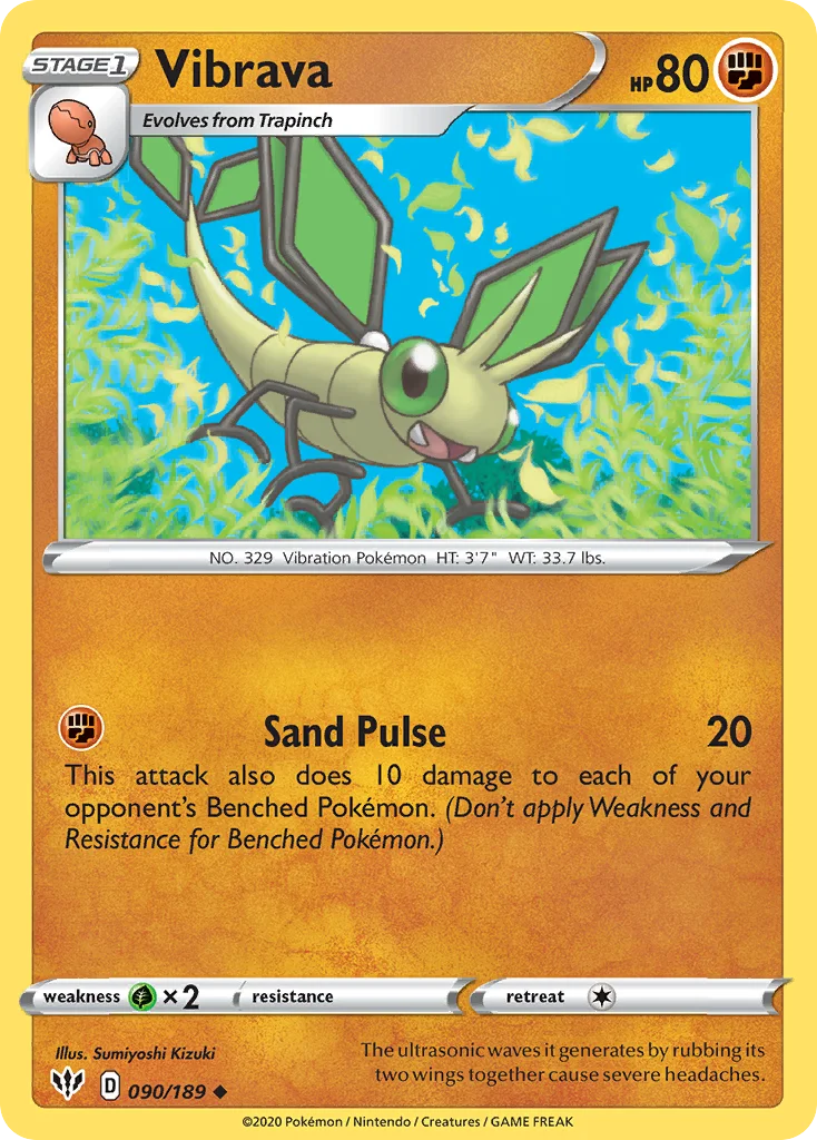Vibrava Pokemon card