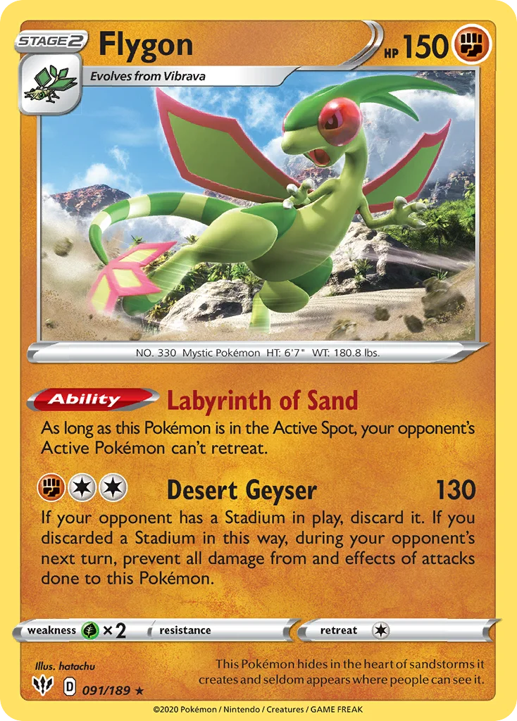 Flygon Pokemon card