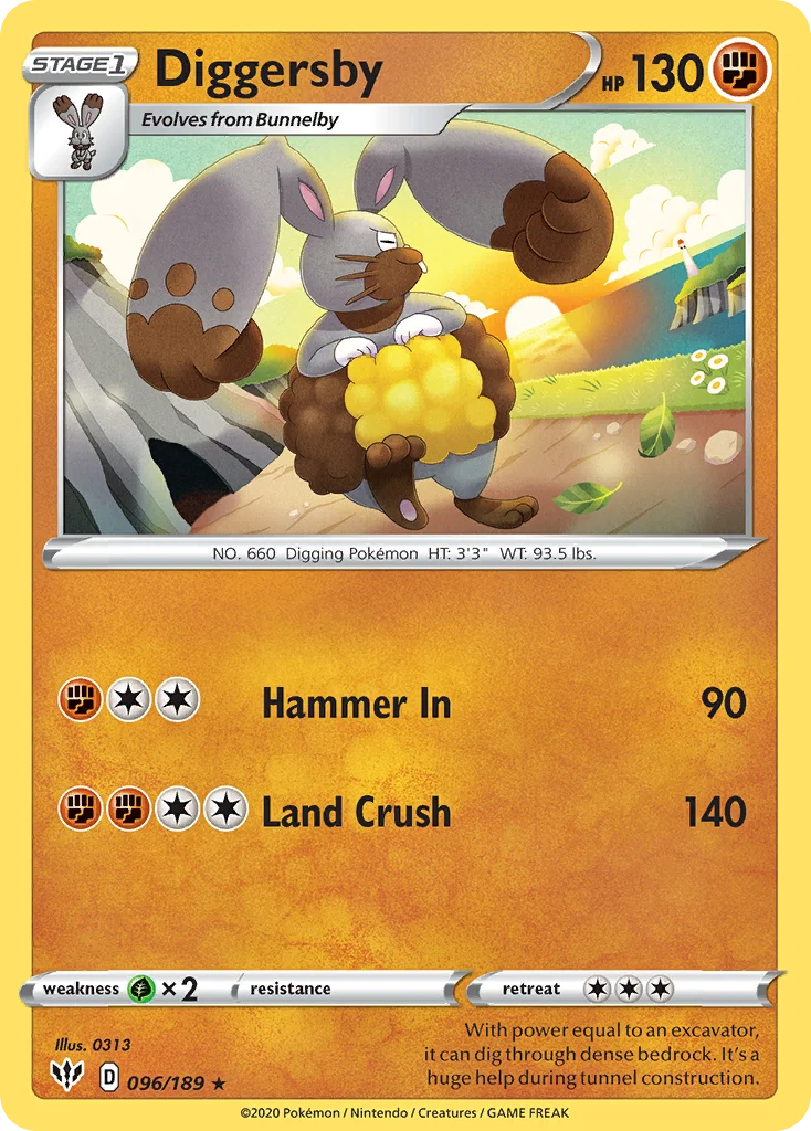 Diggersby Pokemon card