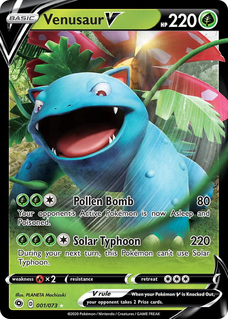 Venusaur V Pokemon card
