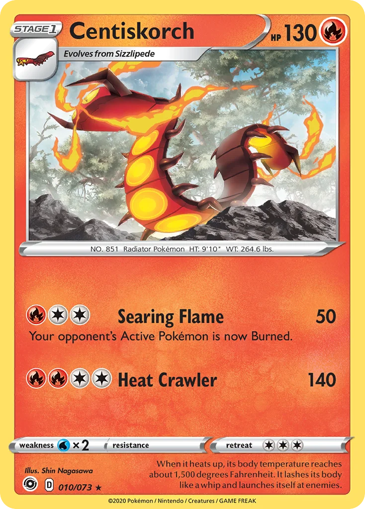 Centiskorch Pokemon card