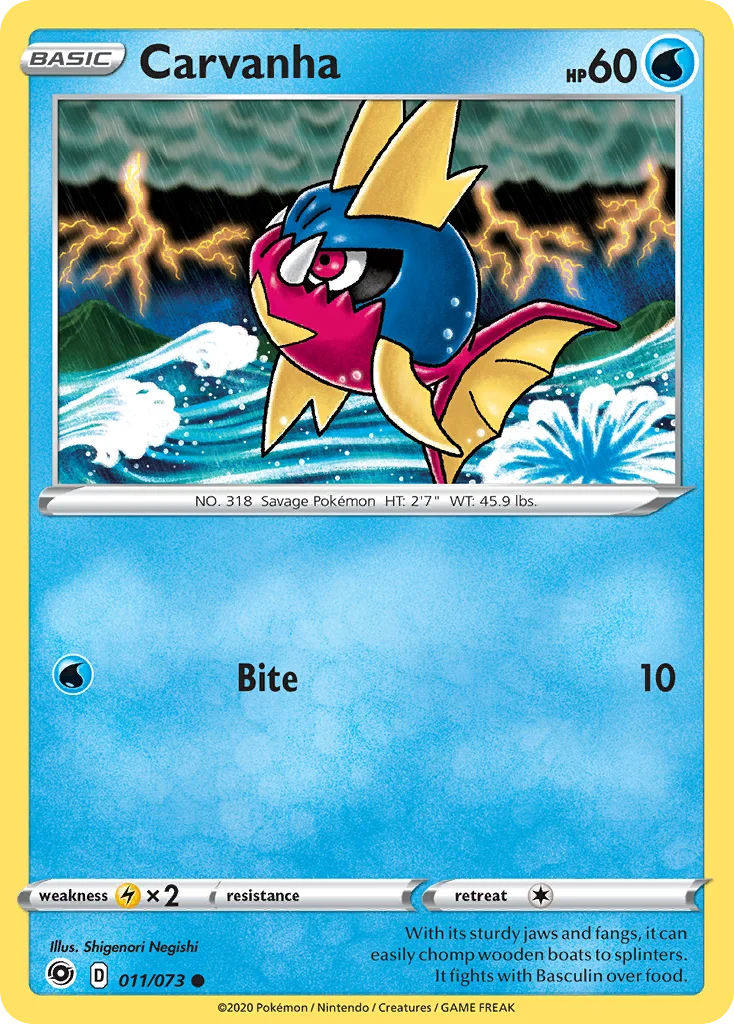 Carvanha Pokemon card