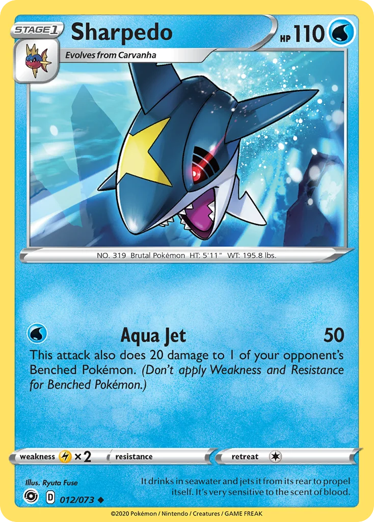 Sharpedo Pokemon card