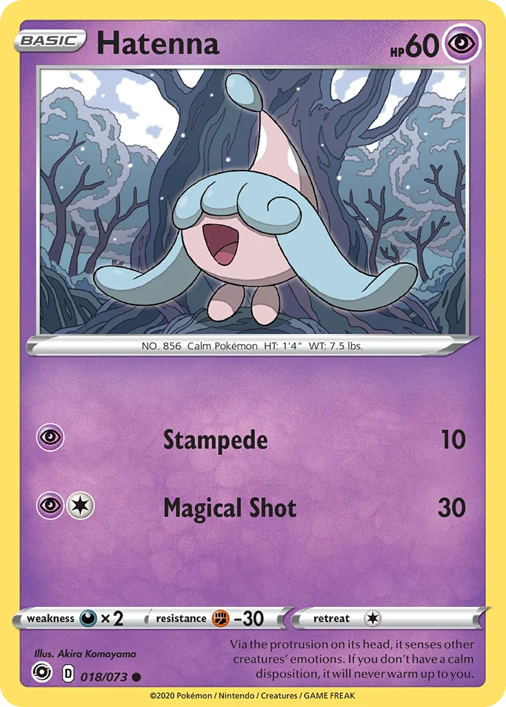 Hatenna Pokemon card