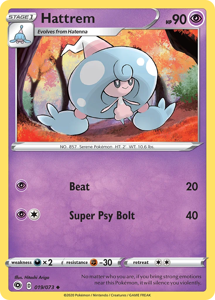 Hattrem Pokemon card