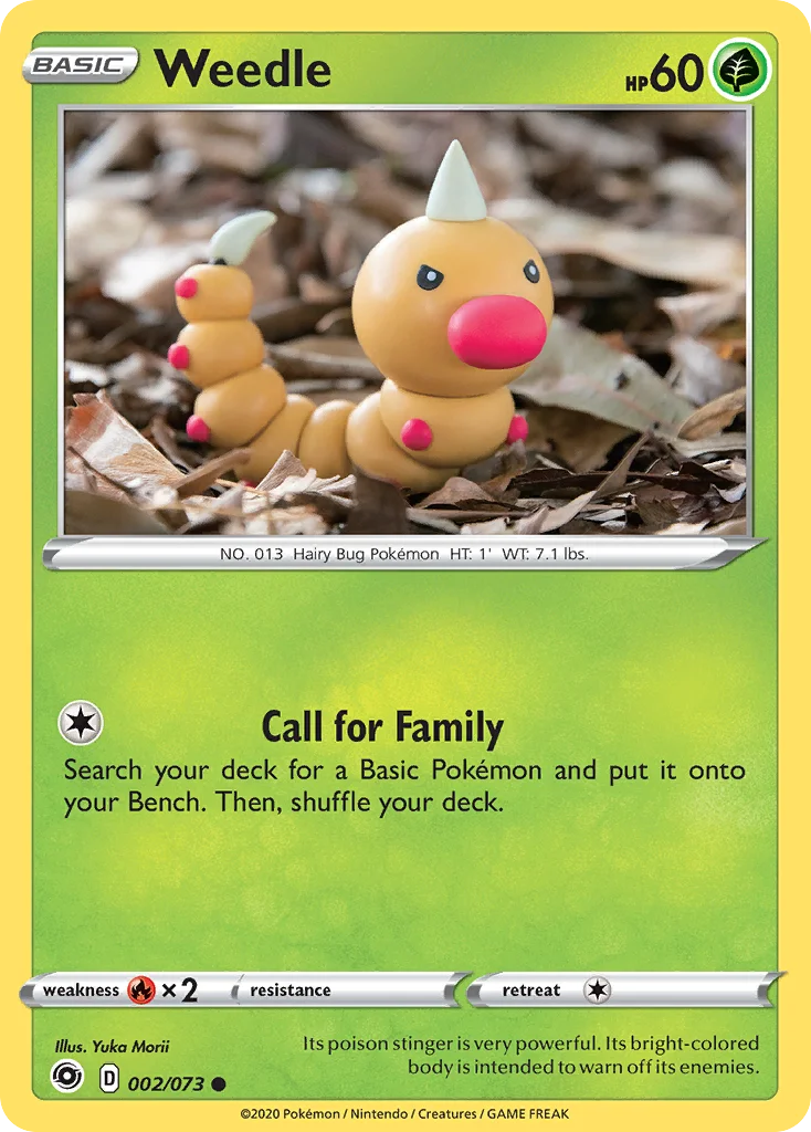 Weedle Pokemon card