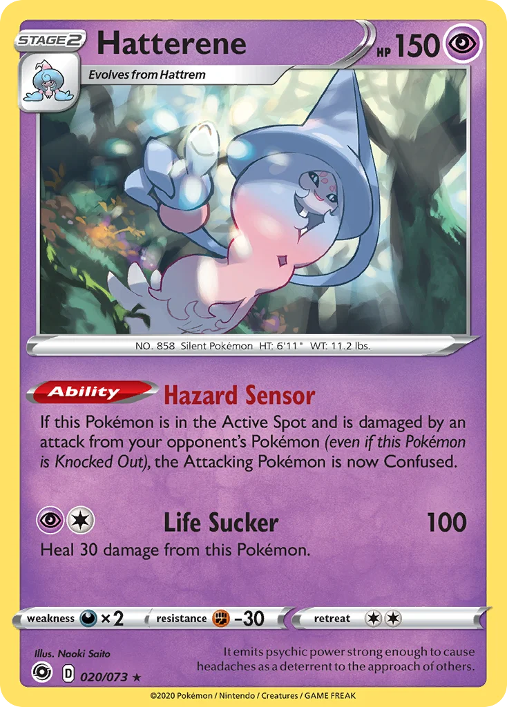 Hatterene Pokemon card