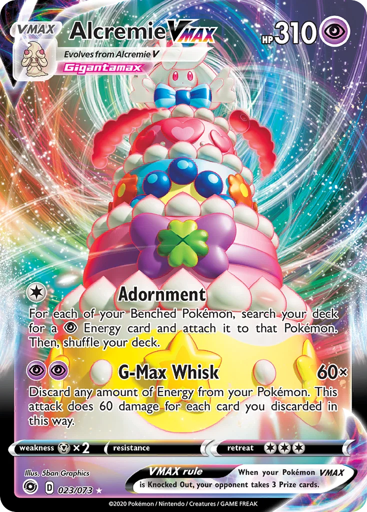Alcremie VMAX Pokemon card