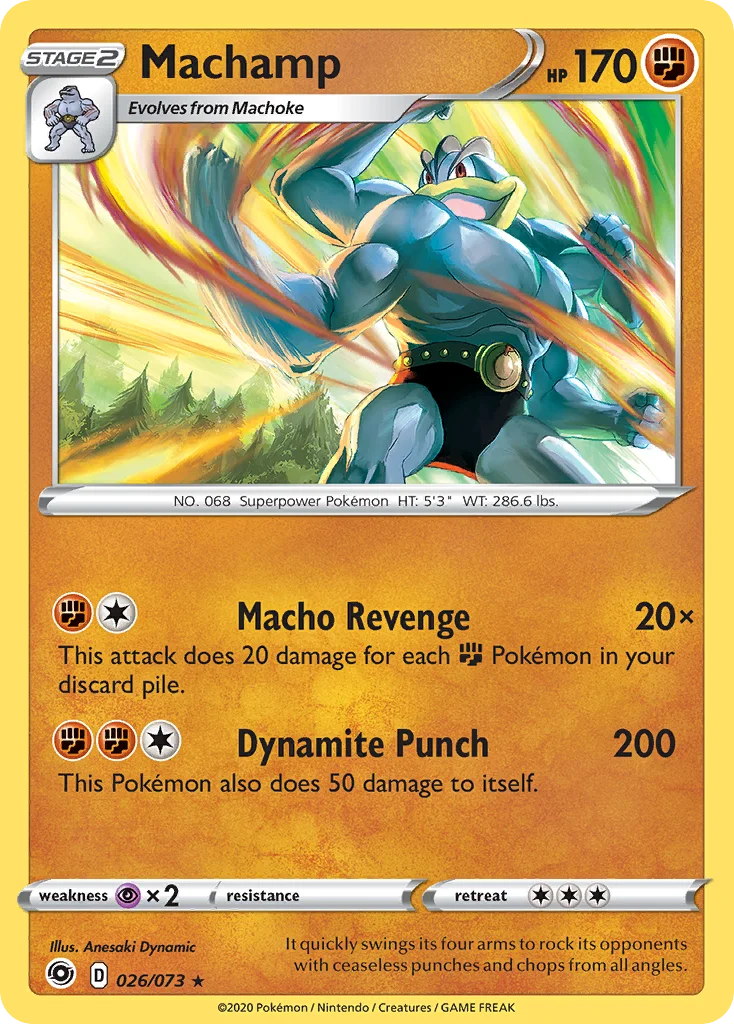 Machamp Pokemon card