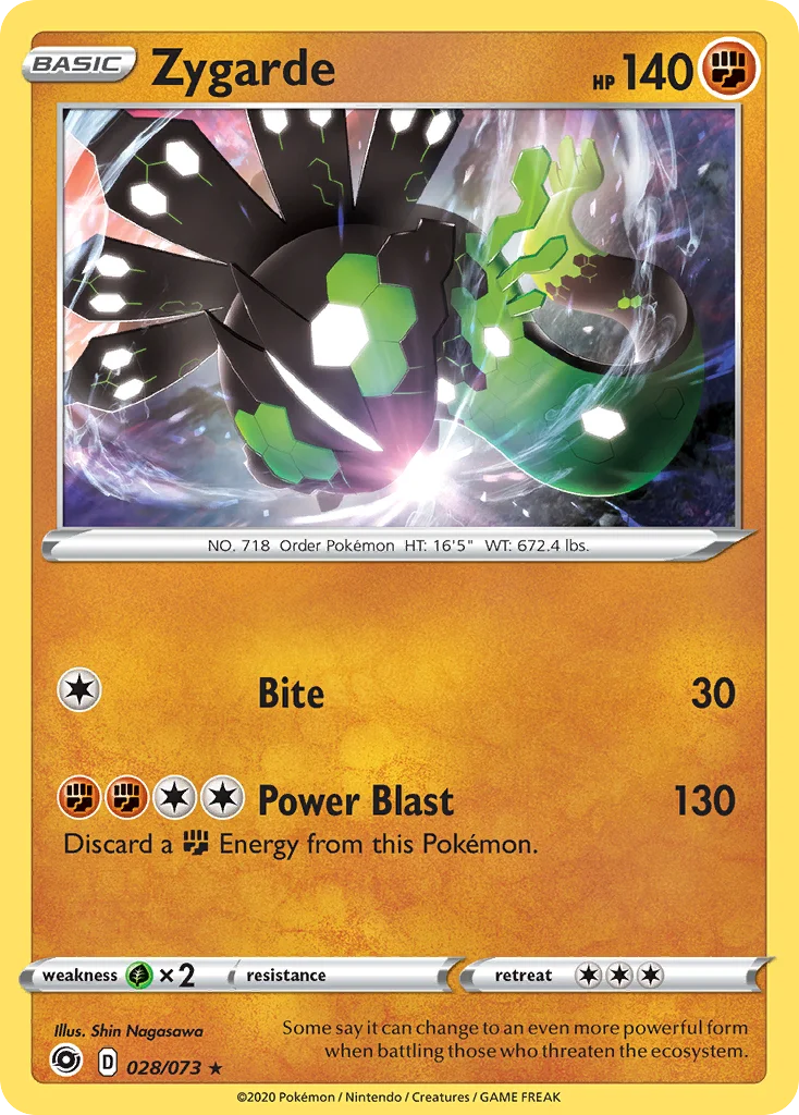 Zygarde Pokemon card