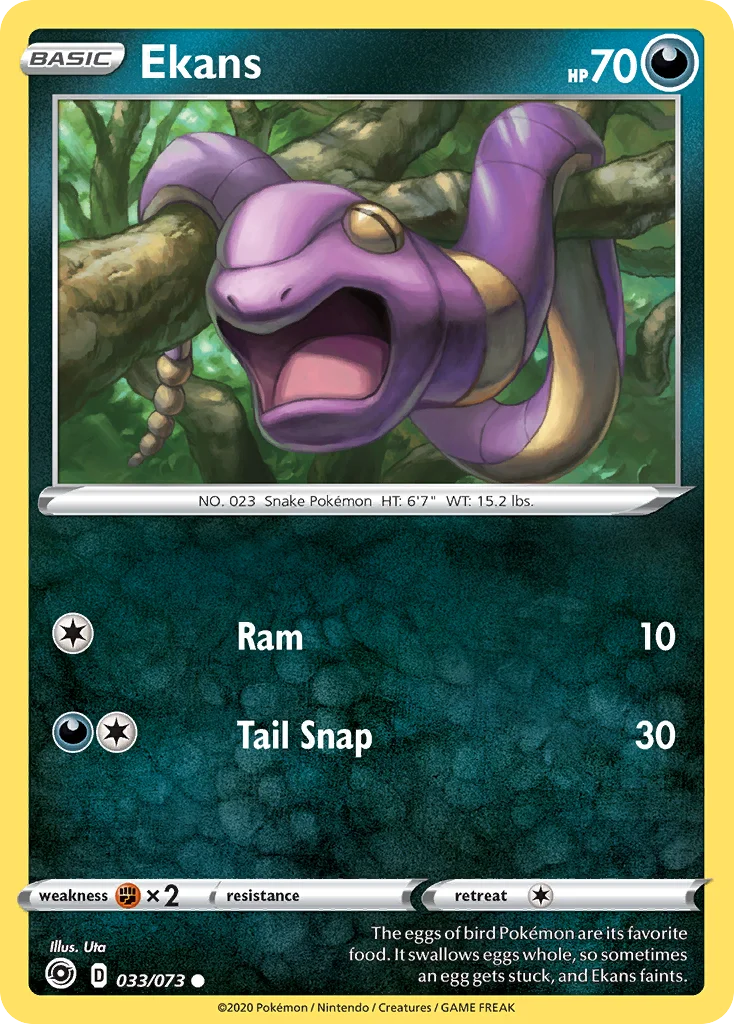 Ekans Pokemon card