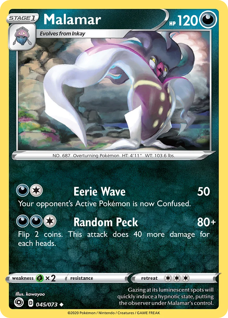 Malamar Pokemon card