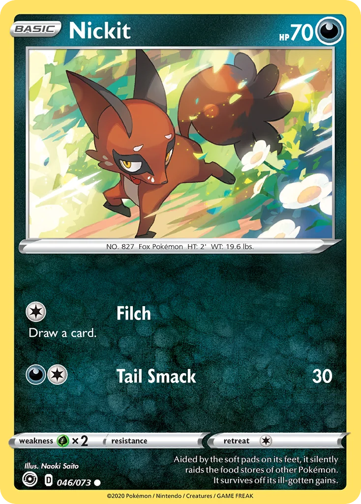 Nickit Pokemon card