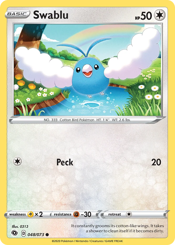 Swablu Pokemon card