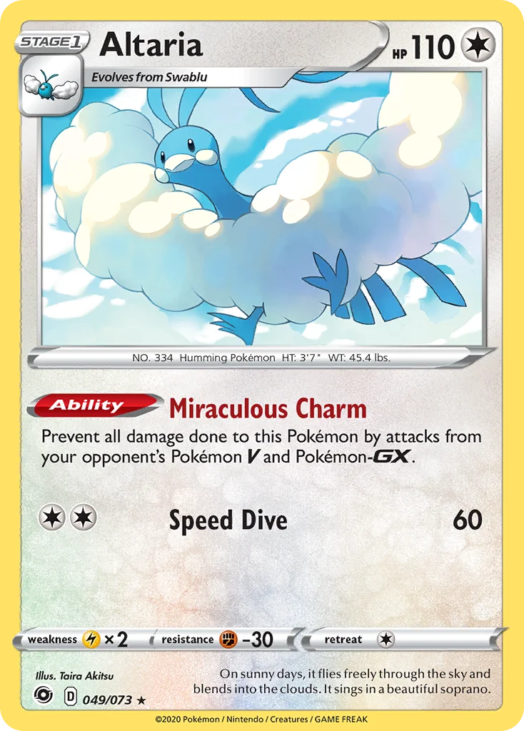 Altaria Pokemon card