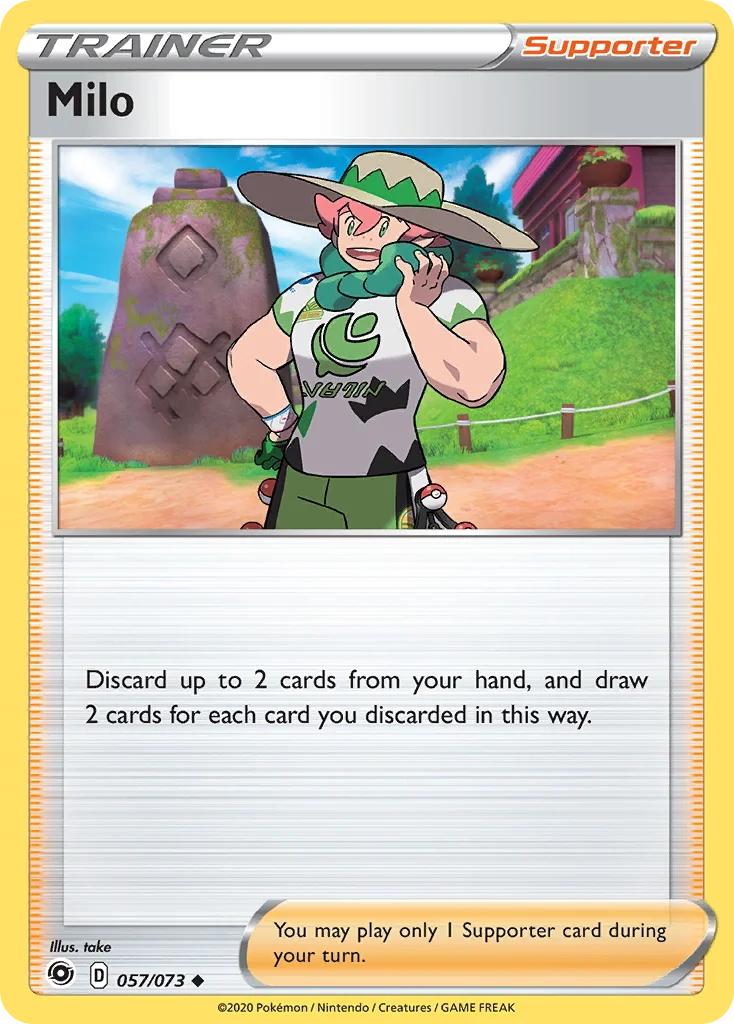 Milo Pokemon card