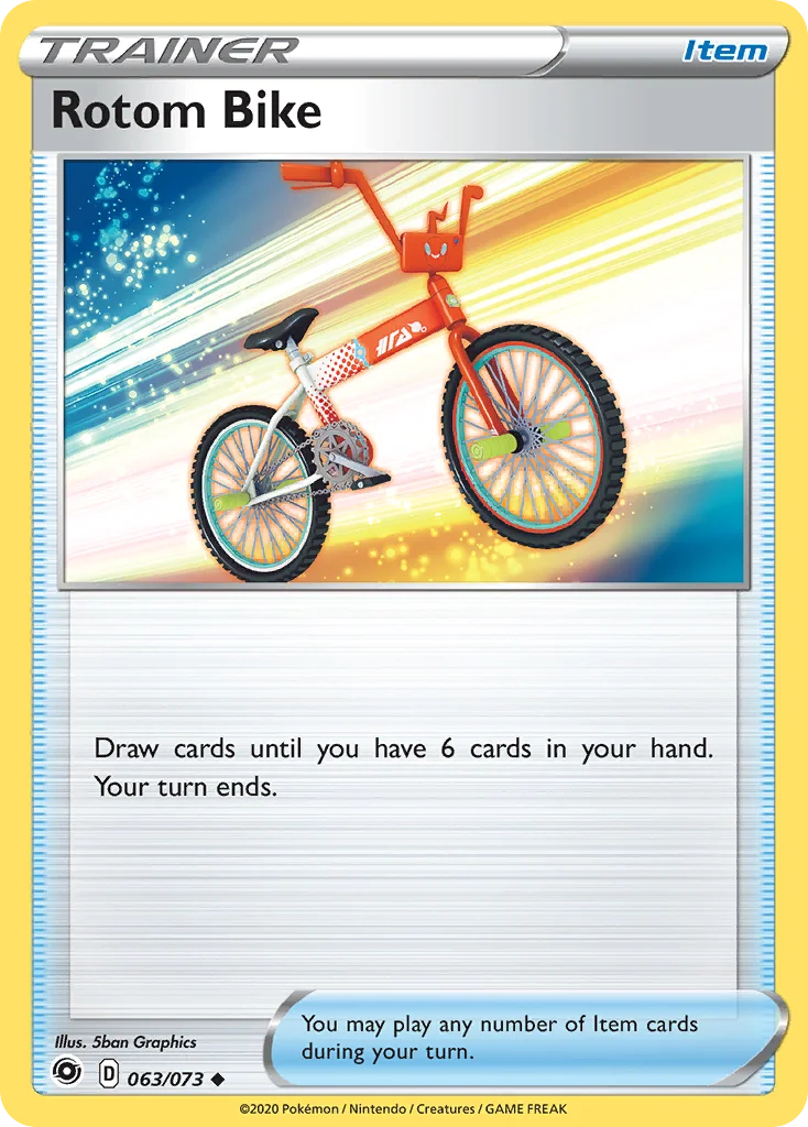 Rotom Bike Pokemon card