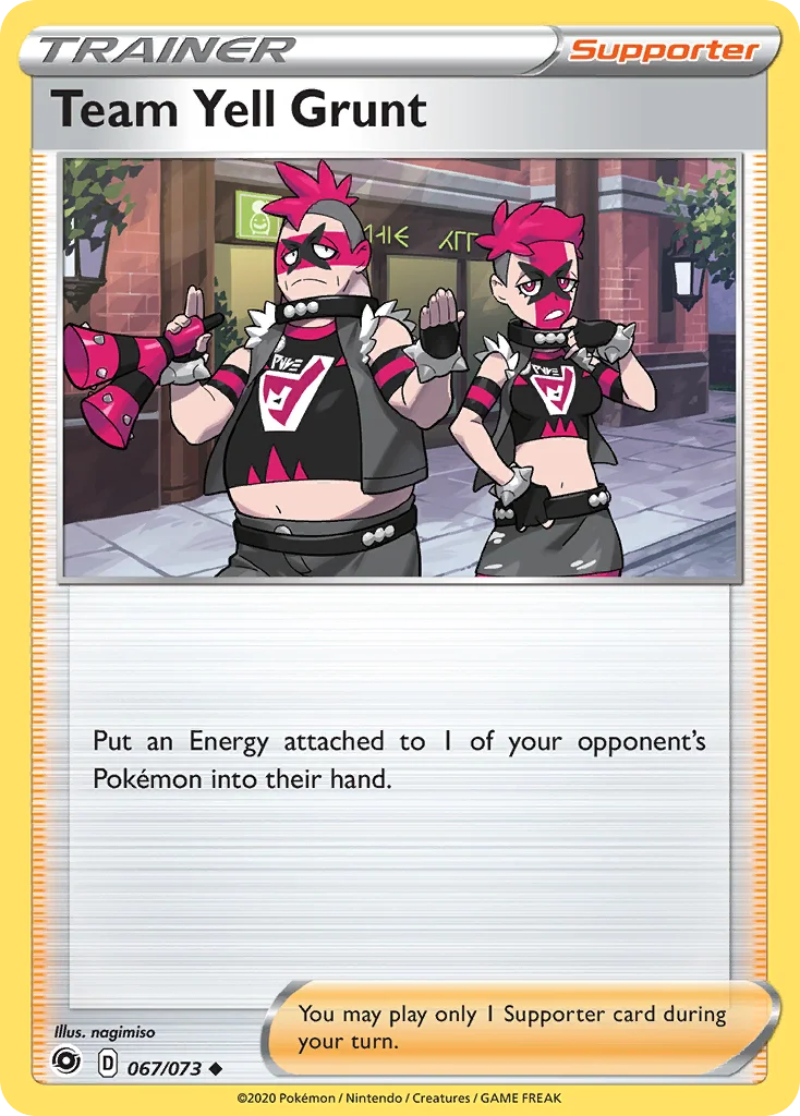 Team Yell Grunt Pokemon card