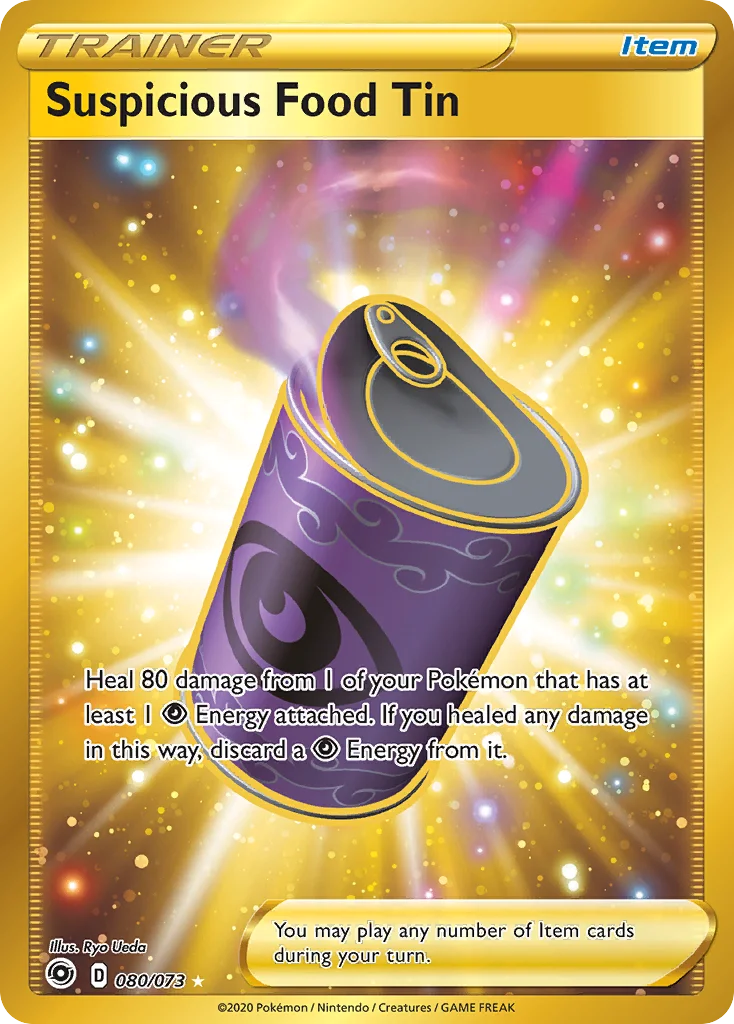 Suspicious Food Tin Pokemon card