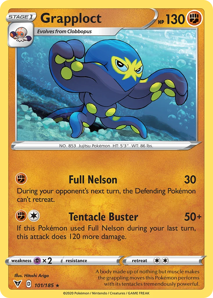 Grapploct Pokemon card