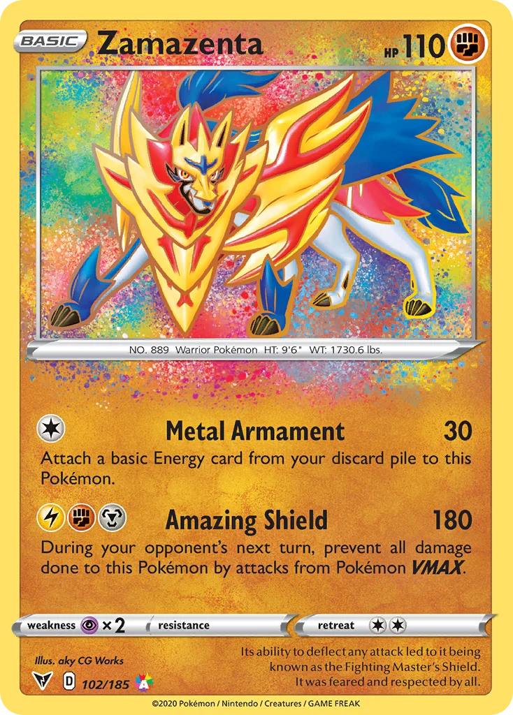 Zamazenta Pokemon card