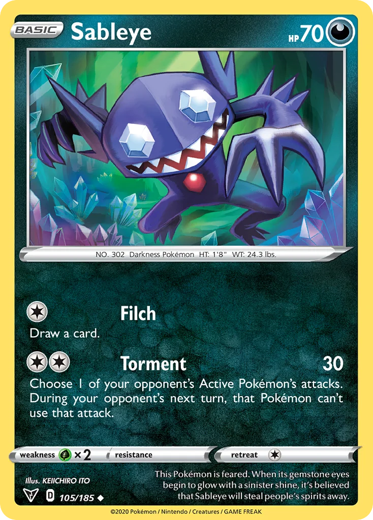 Sableye Pokemon card
