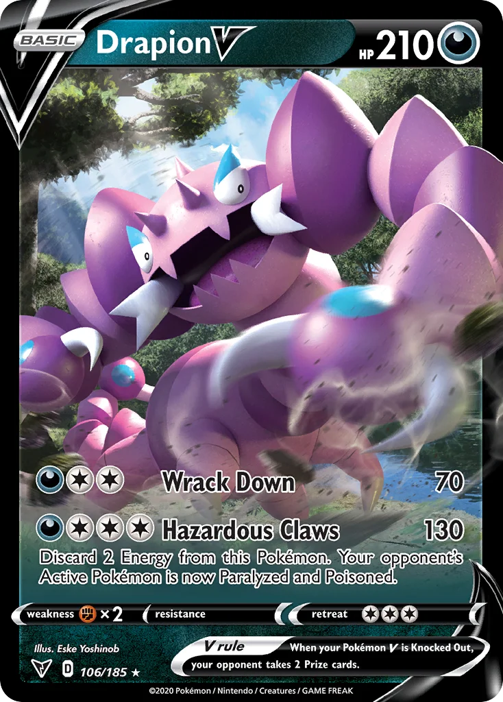 Drapion V Pokemon card