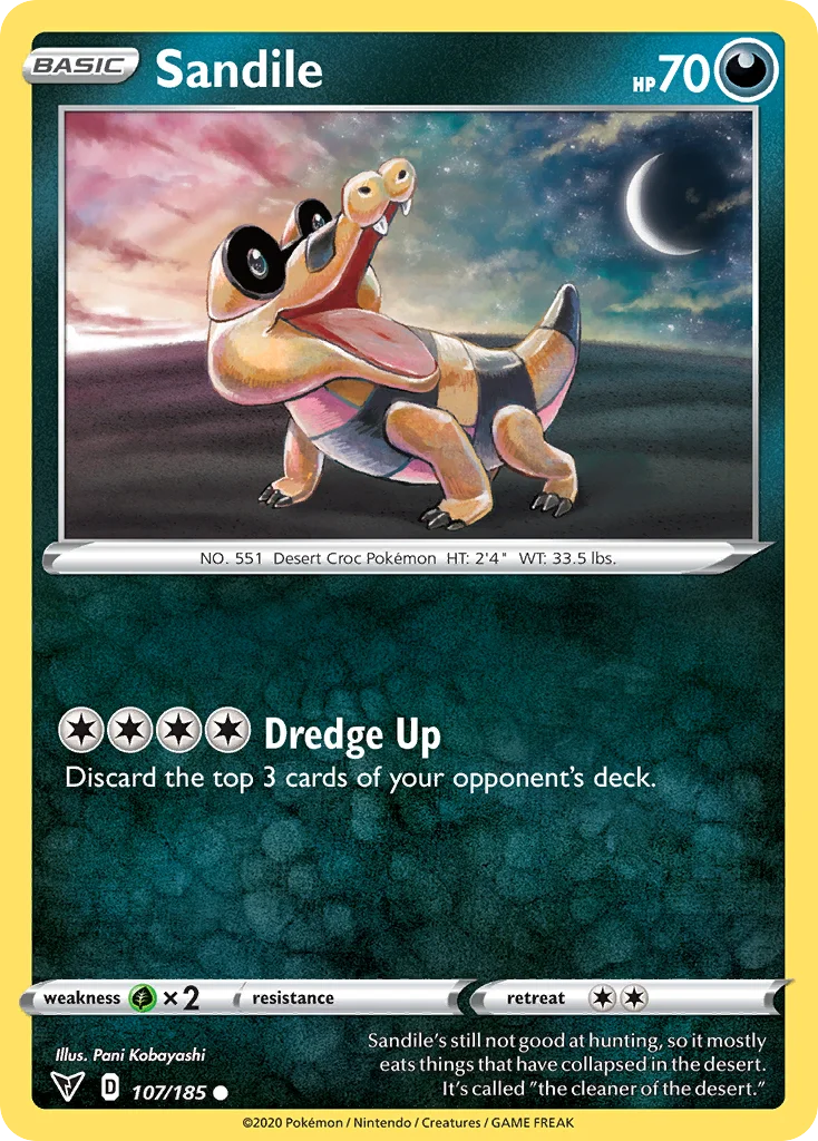 Sandile Pokemon card
