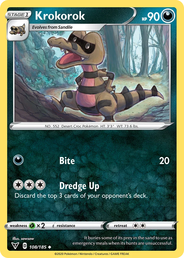 Krokorok Pokemon card