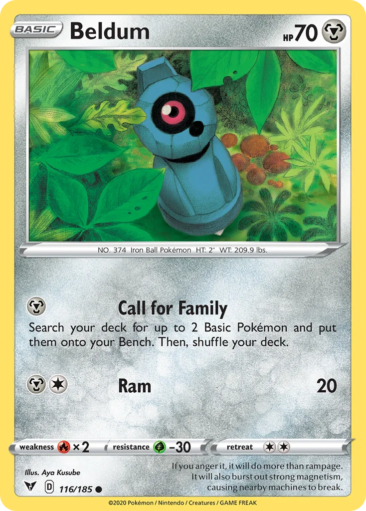 Beldum Pokemon card