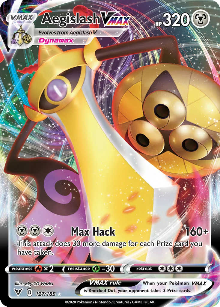Aegislash VMAX Pokemon card