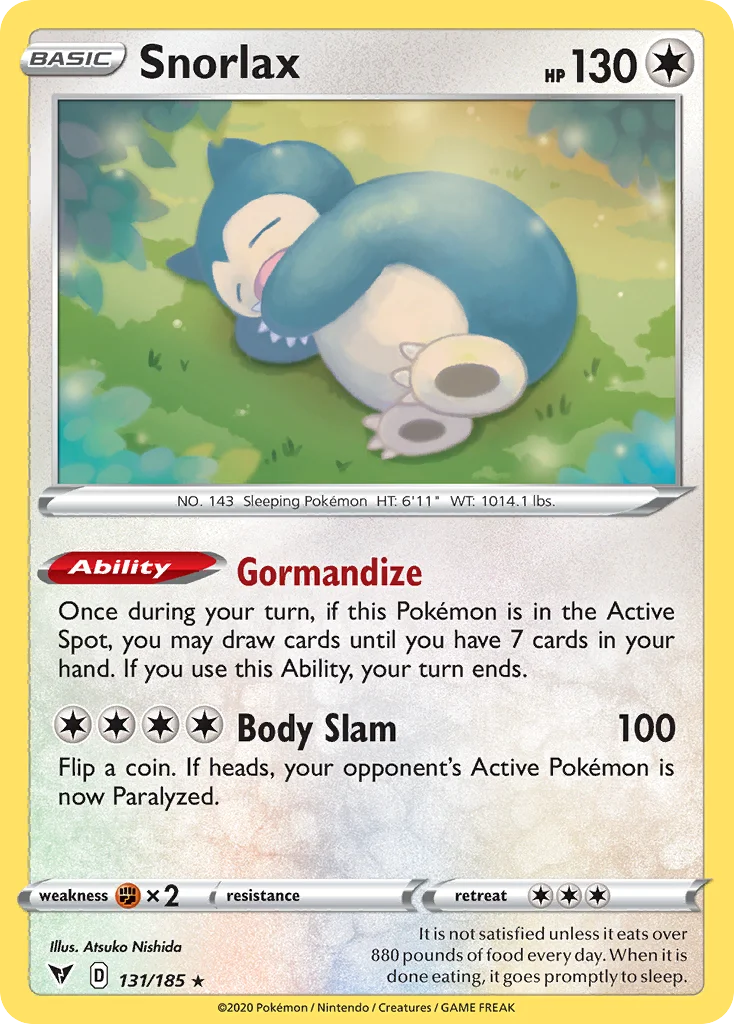 Snorlax Pokemon card