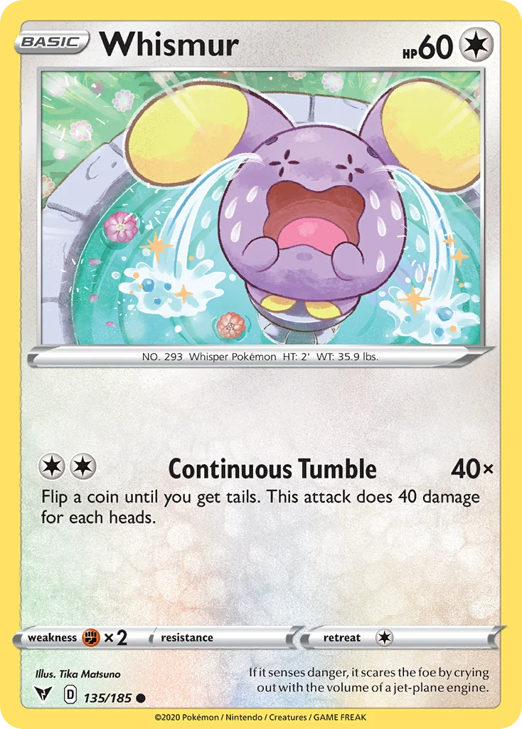 Whismur Pokemon card