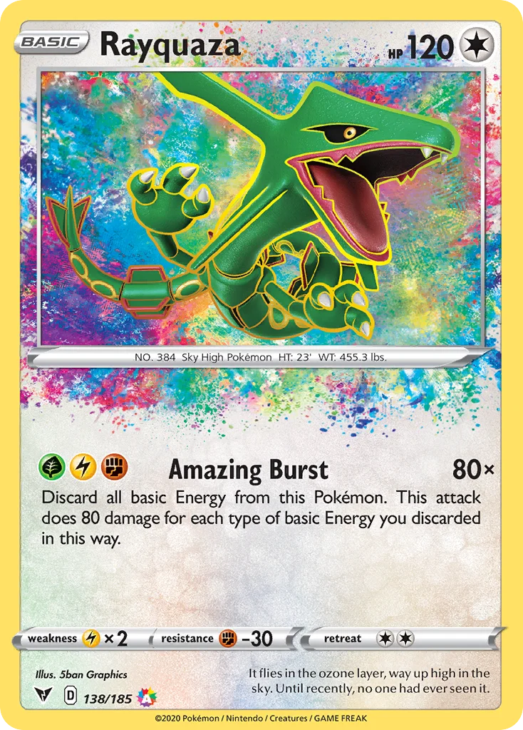 Rayquaza Pokemon card