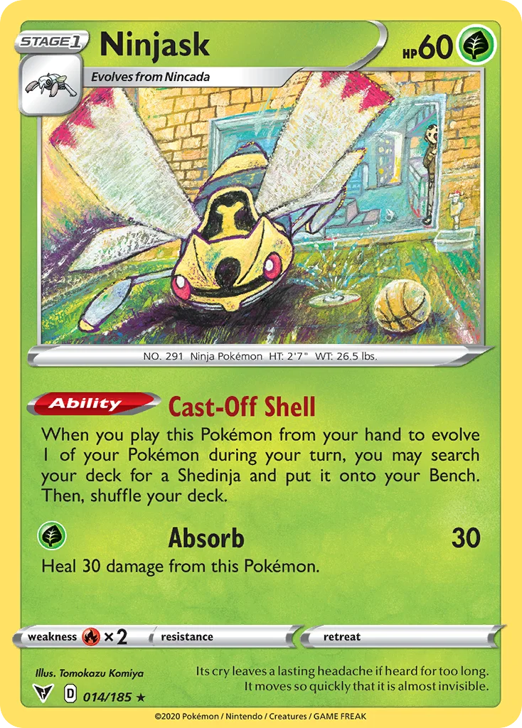 Ninjask Pokemon card