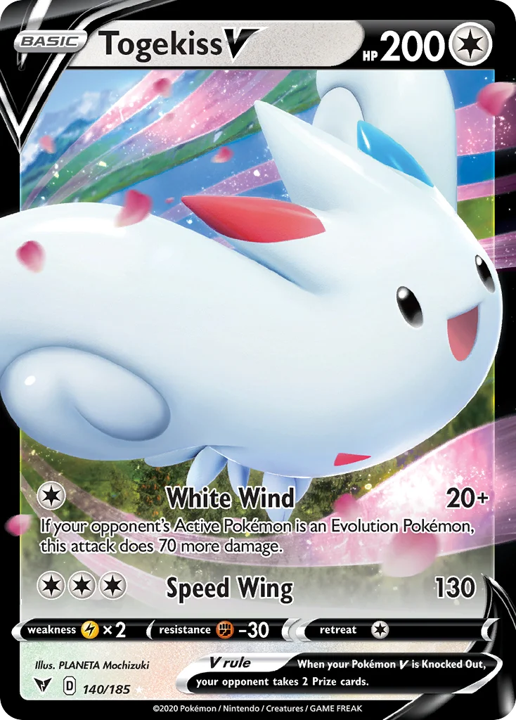 Togekiss V Pokemon card