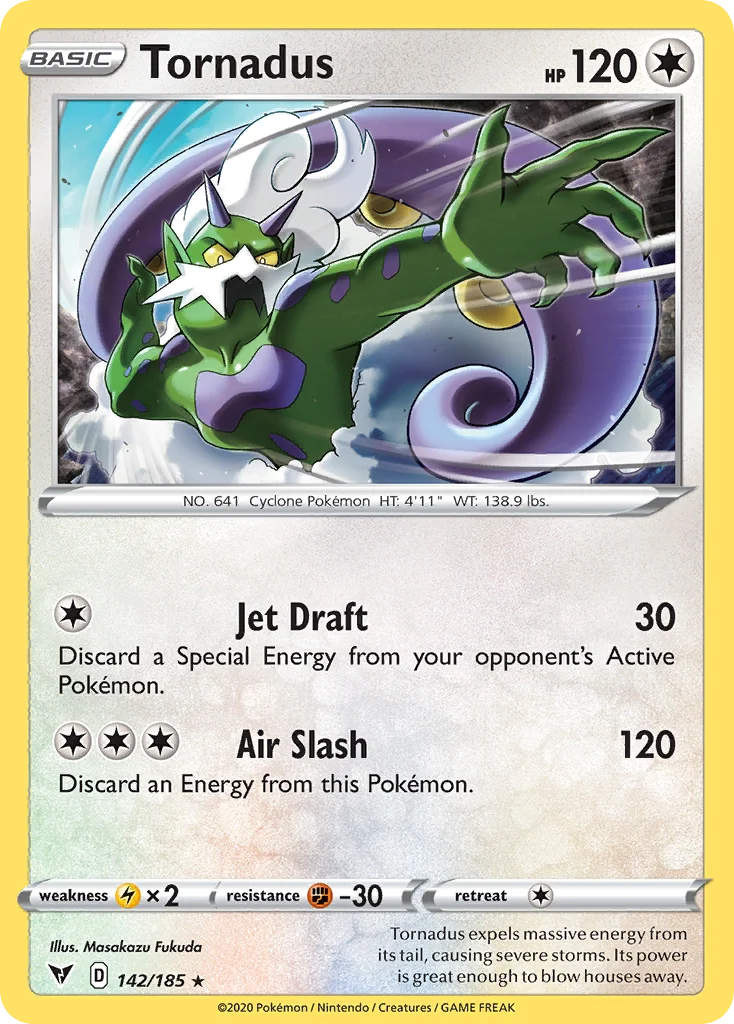 Tornadus Pokemon card