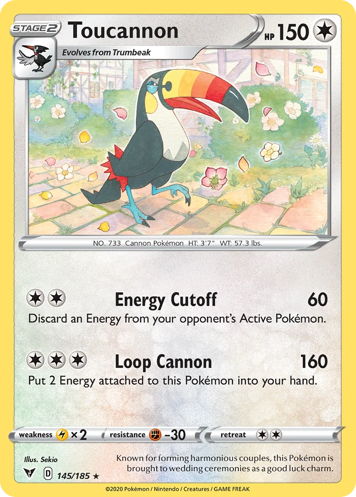Toucannon Pokemon card