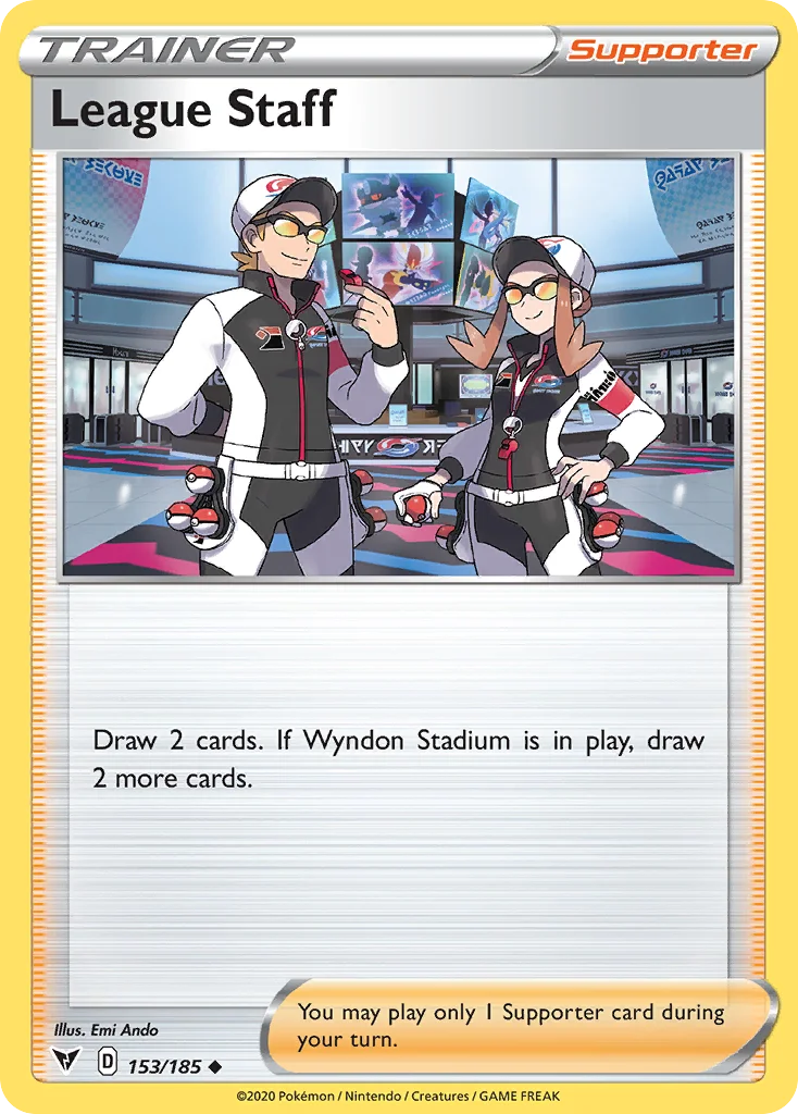 League Staff Pokemon card