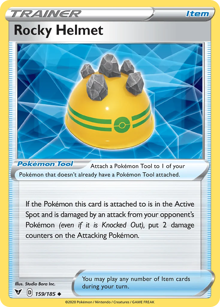 Rocky Helmet Pokemon card