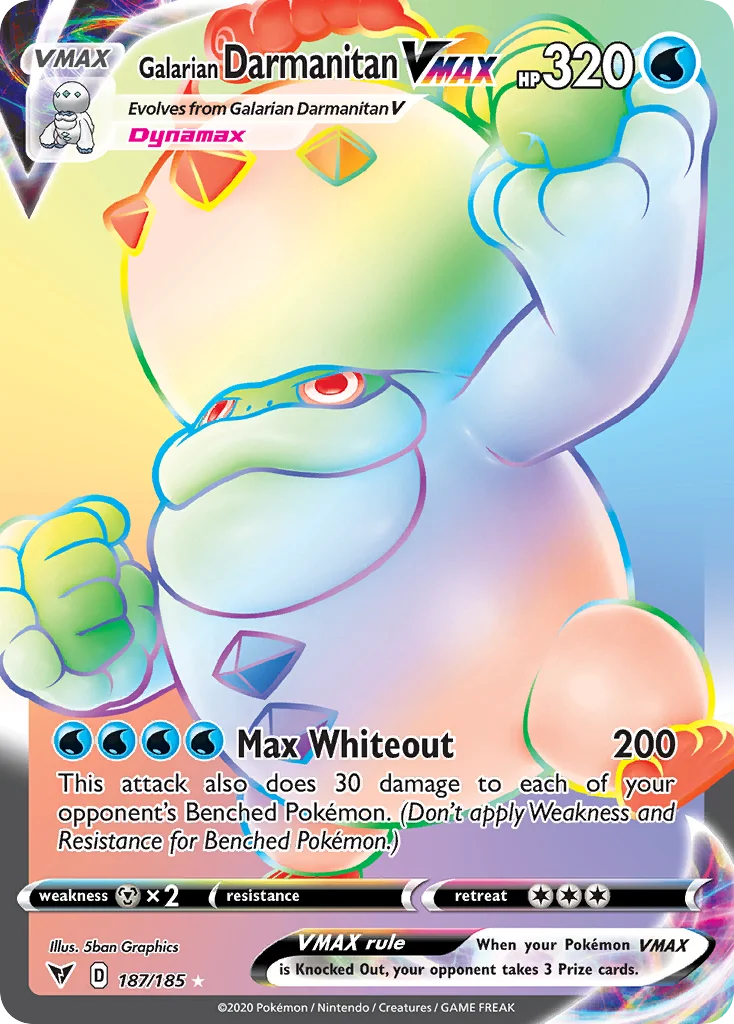 Galarian Darmanitan VMAX Pokemon card