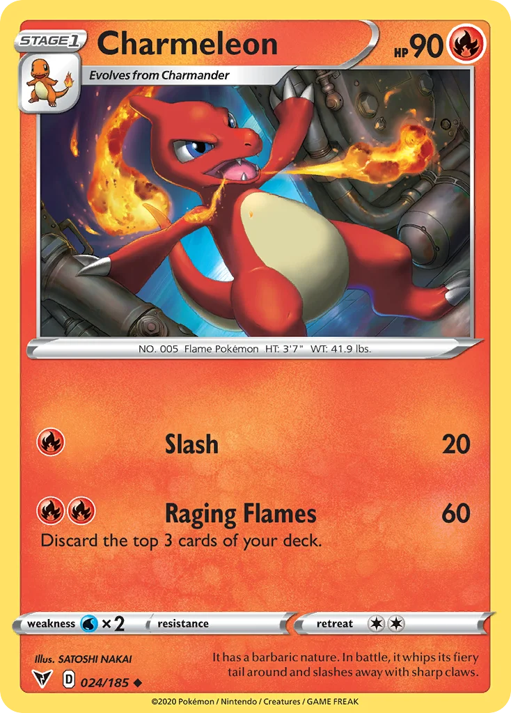 Charmeleon Pokemon card