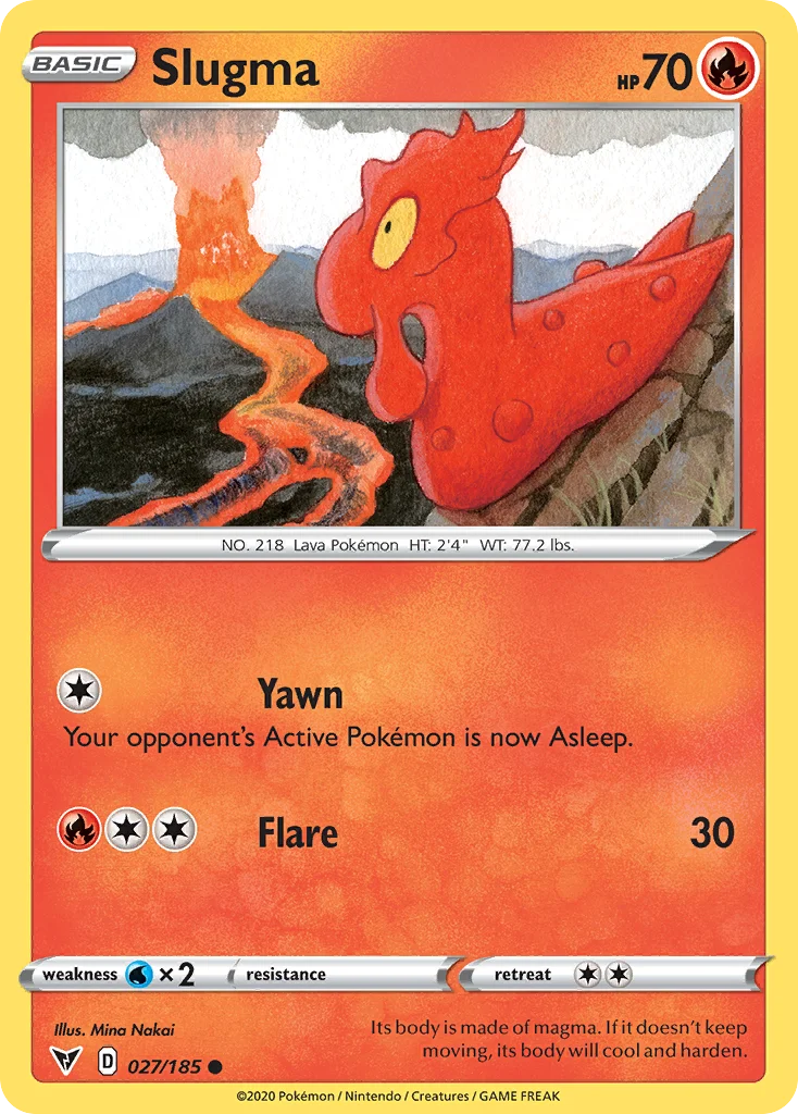 Slugma Pokemon card