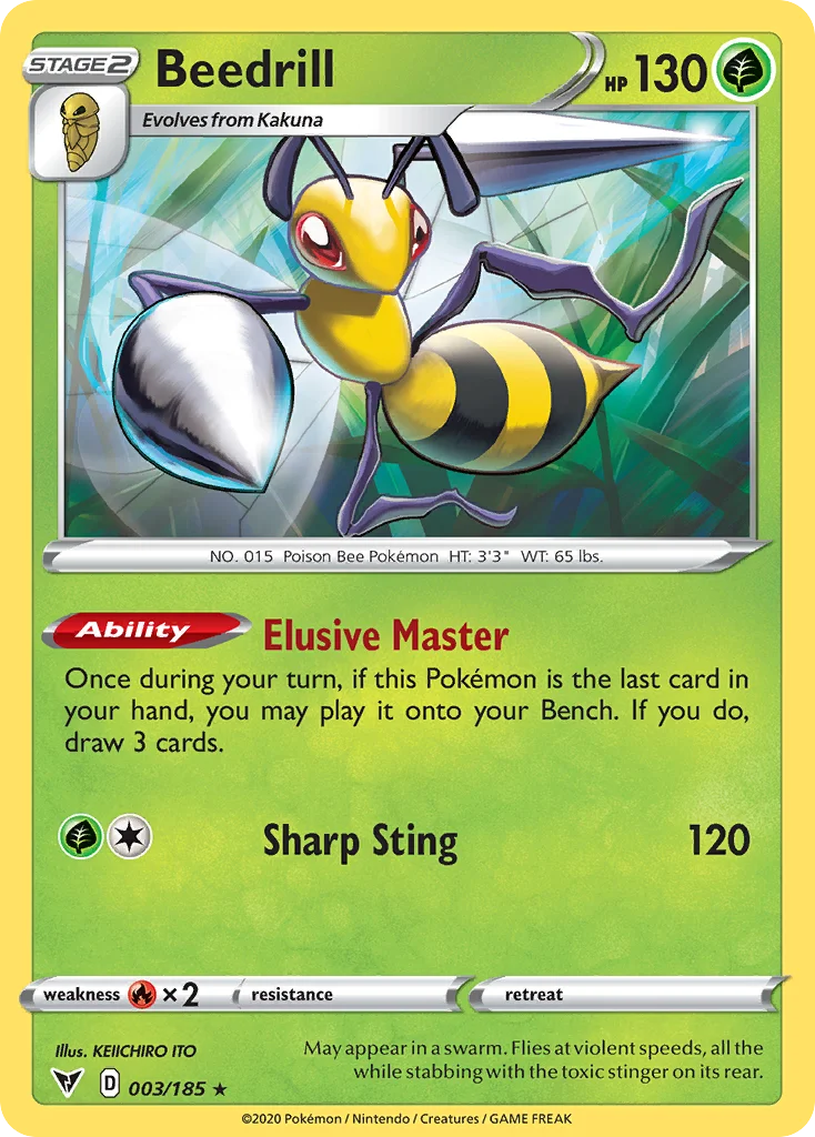 Beedrill Pokemon card