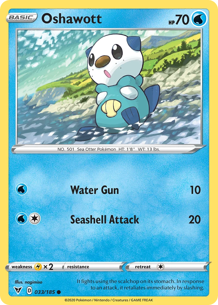 Oshawott Pokemon card