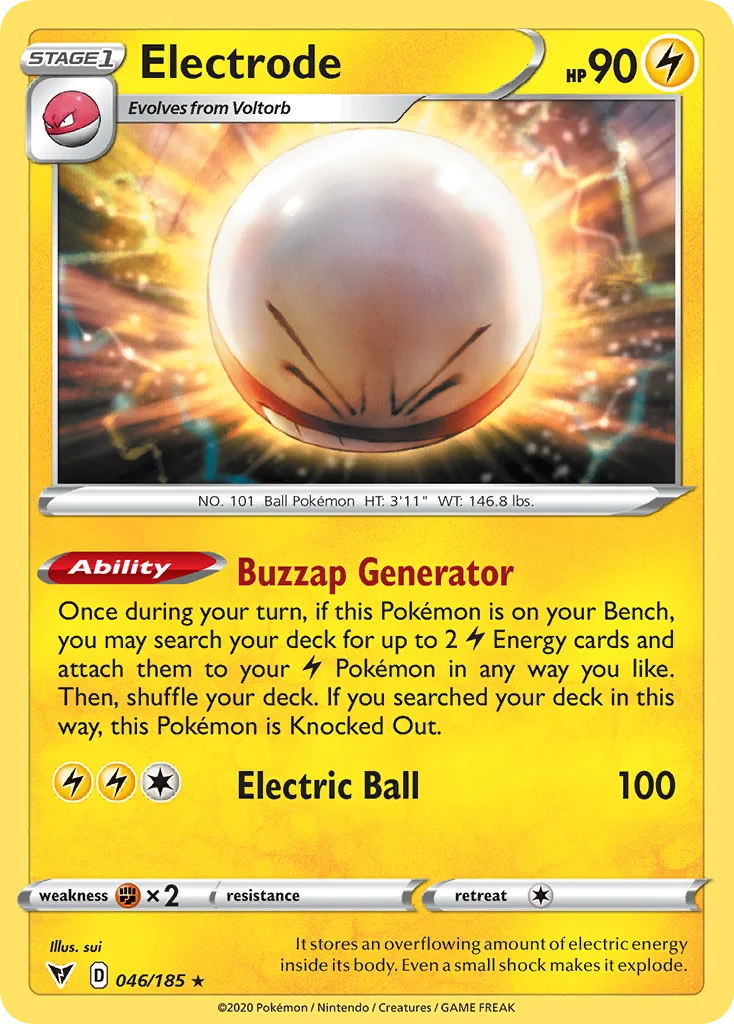 Electrode Pokemon card