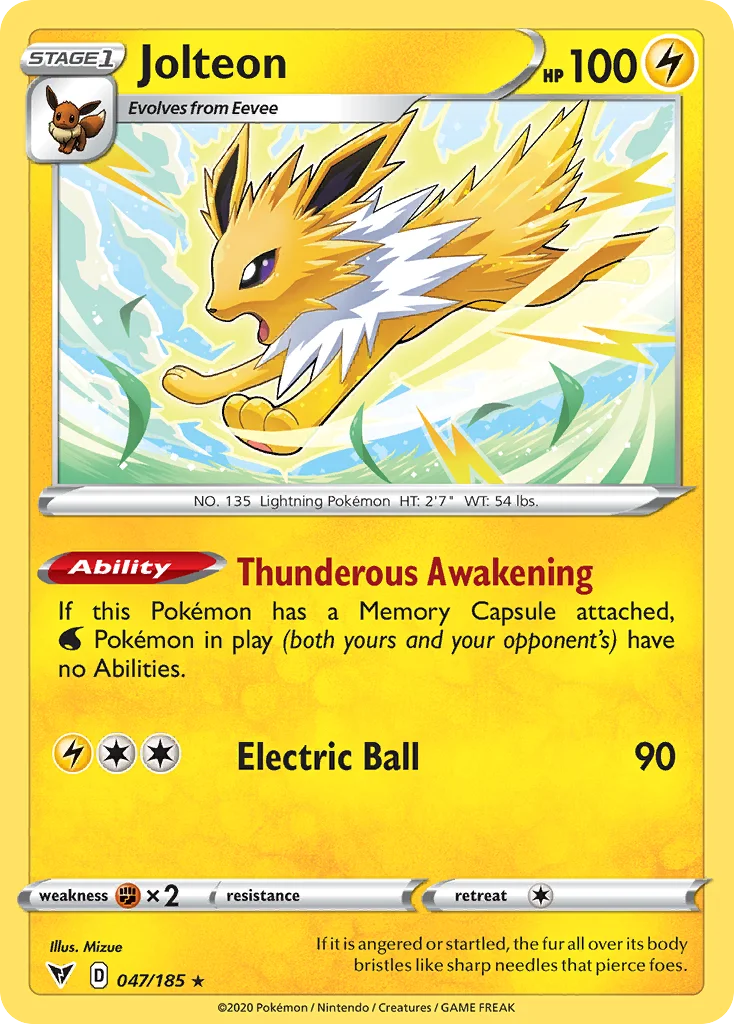 Jolteon Pokemon card