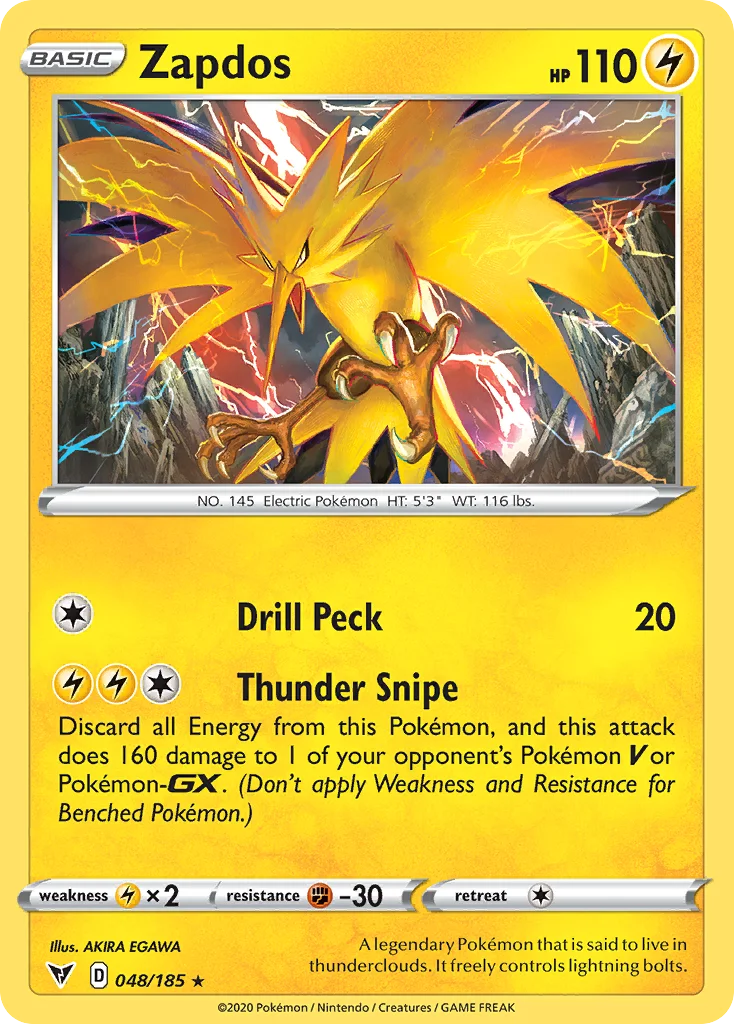 Zapdos Pokemon card