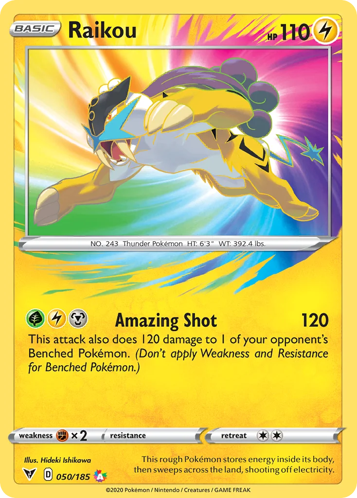 Raikou Pokemon card